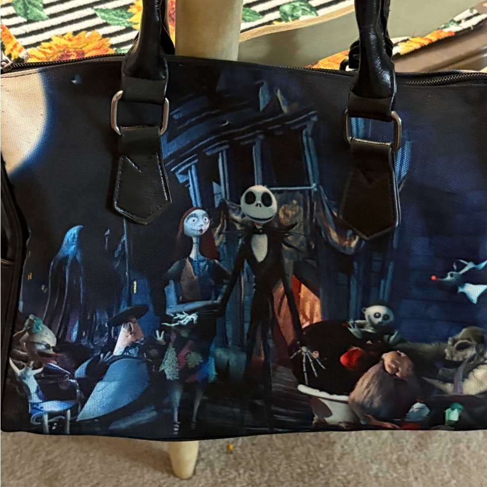 Black Nightmare Before Christmas Tote Bag